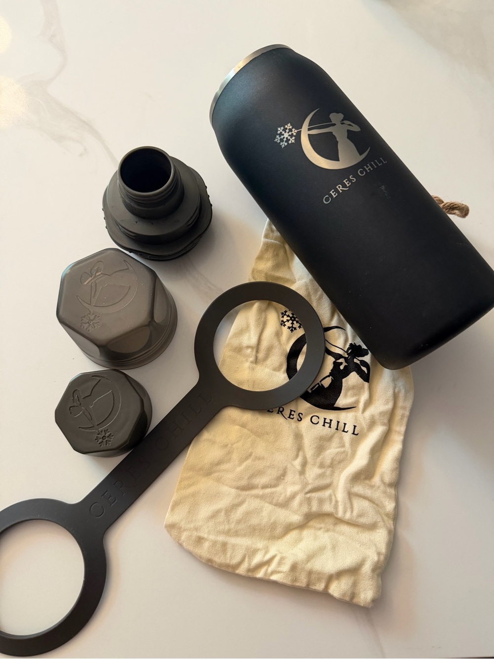Ceres Chill Matte Black Phone Case Accessory Kit